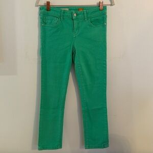 Pilcro and the Letterpress Teal Denim Pants